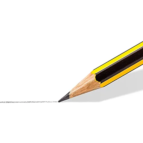 STAEDTLER ▫️ Noris 122 Lápis com borracha – HB, embalagem de 3 3