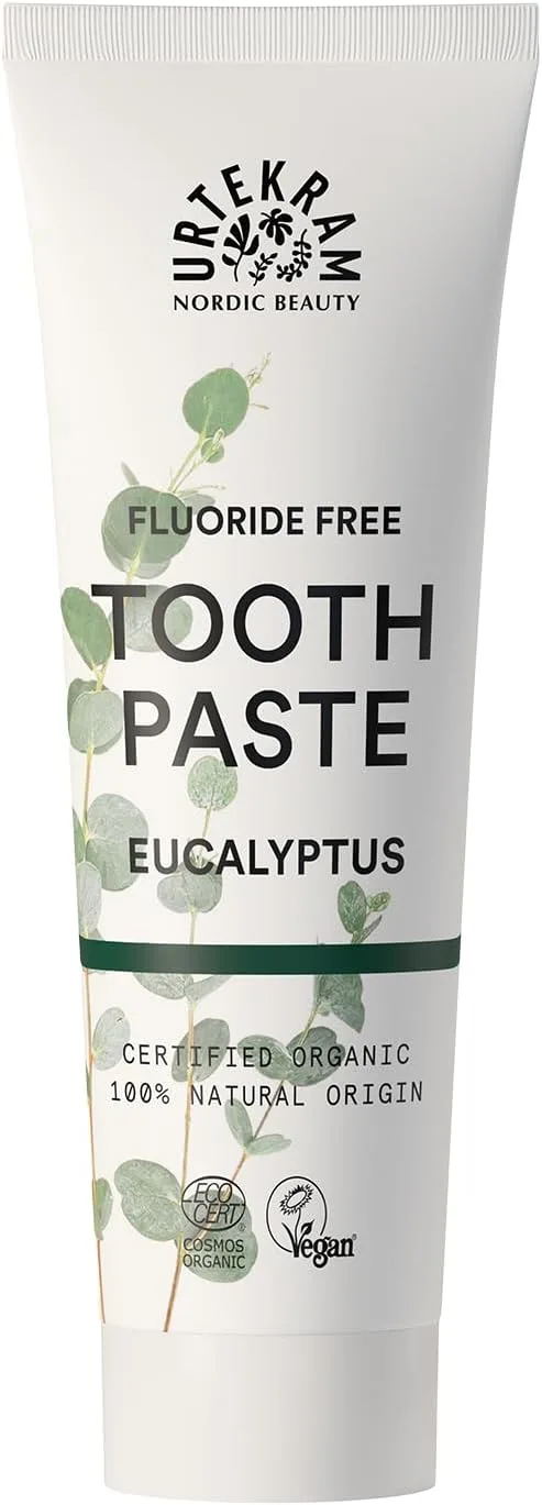 Urtekram ▫️ Pasta de dentes de eucalipto biológica, sem flúor, 75 ml