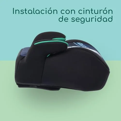 Bebeconfort ▫️ Disney Manga i-Safe, Assento Elevador para Automóvel, Cadeira de Automóvel Stitch, 6-12 anos, 128–150 cm, 22-36 kg, Leve, fácil de instalar com o cinto de segurança, almofadada, tecidos suaves, Stitch autêntico 3
