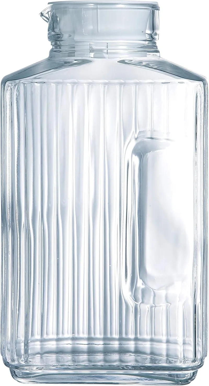Luminarc ▫️ Jarro de vidro Quadro capacidade 2L, diâmetro 145 mm, transparente, 1 unid.
