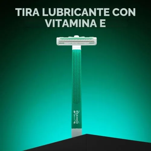 Wilkinson Sword ▫️ Extra 2 Sensitive - 20 lâminas de barbear descartáveis de 2 lâminas para homem, cabo antiderrapante e botão de limpeza 5
