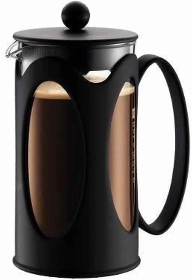 Bodum ▫️ Kenya - Máquina de café, 8 chávenas, 1 l, cor preta
