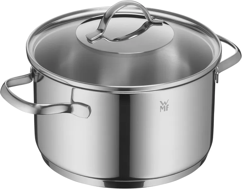 WMF Provence Plus - Tacho com tampa Ø 20 cm, 3,5 L Aço inoxidável não revestido com base de indução