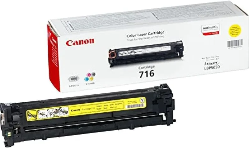 Canon ▫️ 716 Y Toner Amarelo Original para Impressora Laser Isensys
