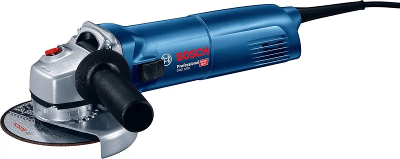 Bosch Professional ▫️ esmeril angular GWS 1400 (potência do motor de 1400 W, Ø do disco de 125 mm, inclui flange, tampa de proteção, porca de aperto e chave de dois furos)