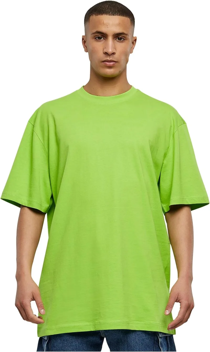 Urban Classics ▫️ T-shirt Tall tee T-Shirt para homem Cinzento claro Largo
