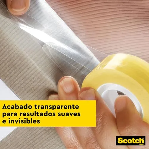 Scotch ▫️ Fita Adesiva Transparente - 8 rolos - 19 mm x 33 m - Fita adesiva de uso geral para a escola, a casa e o escritório 4