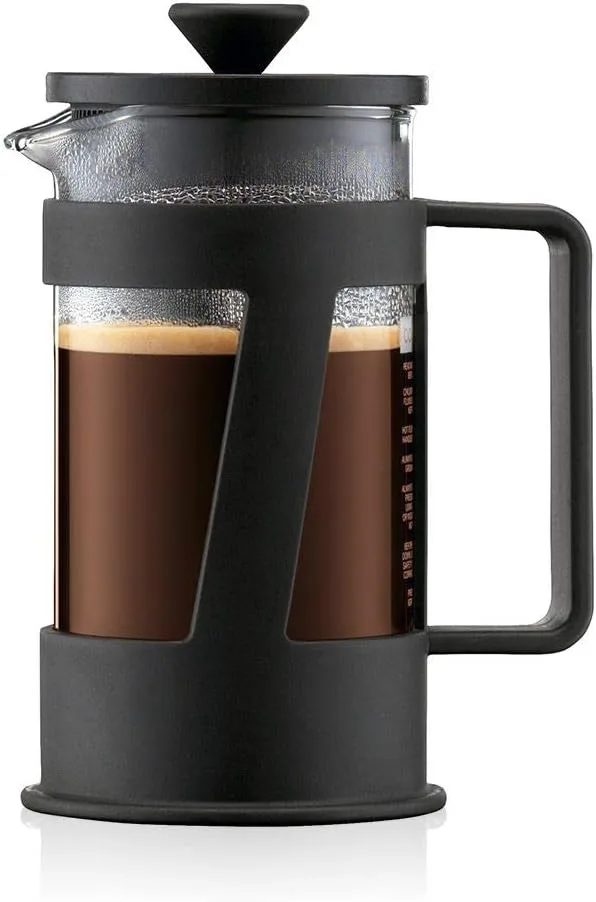 Bodum ▫️ Crema - Máquina de café, 3 chávenas, 0,35 l, plástico, preto, cor: preto