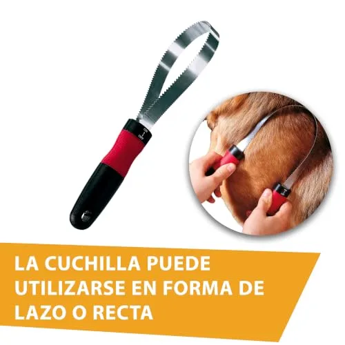 Ferplast ▫️ Pente para cães de pêlo curto – Remove o pêlo morto e o excesso de água após o banho – Dentes duplos em aço inoxidável, C 28,5 x A 6,5 cm. 5