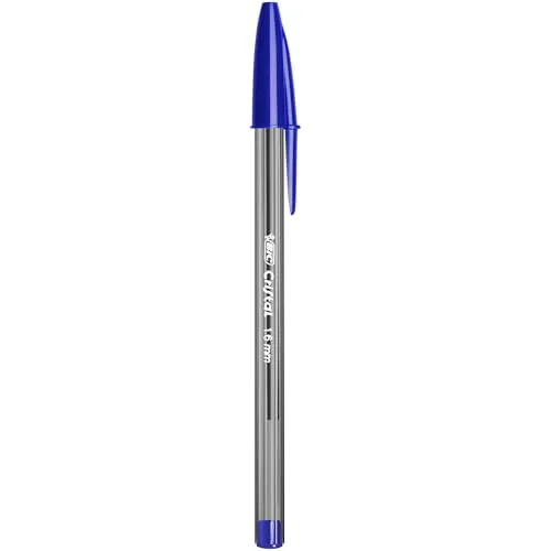 BIC ▫️ Canetas esferográficas Cristal Large com ponta média, para a escola, o escritório ou em casa, azuis, embalagem de 50 (1,6 mm) 2