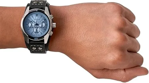 Fossil ▫️ Relógio para homem Coachman, movimento cronógrafo de quartzo 4