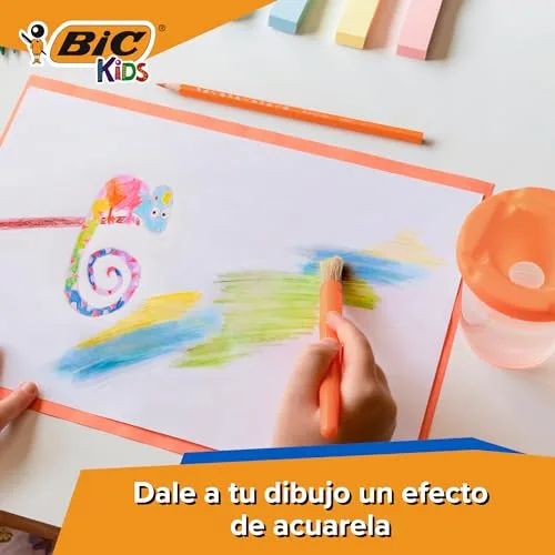 BIC Kids ▫️ Aquacouleur, Regresso às Aulas, Lápis de aguarela com efeito de pintura, Embalagem de 24 unidades 4
