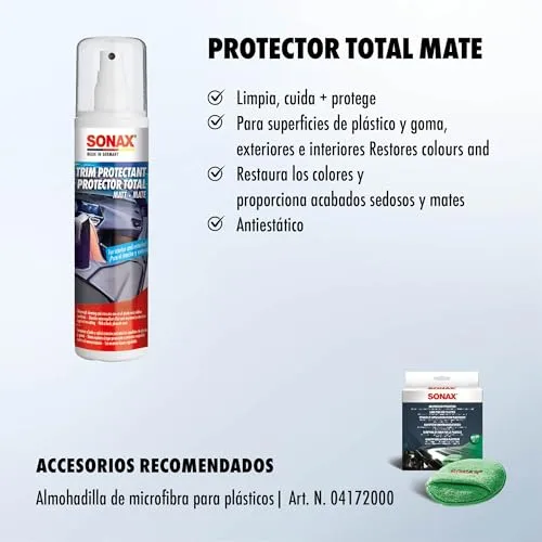 SONAX ▫️ Protetor Total Mate para Automóveis (300 ml) para plástico e borracha 3