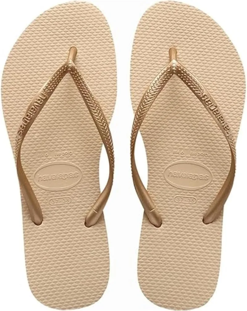 Havaianas ▫️ Slim Flip Flops Elegante, durável e versátil, com sola texturizada para maior aderência e apoioFeminino