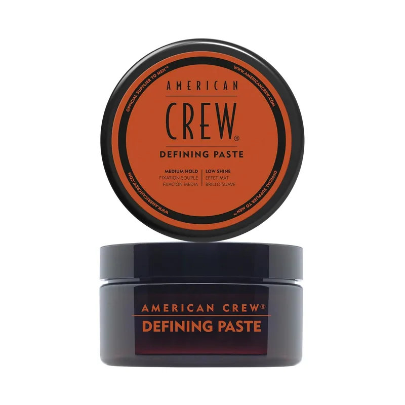 American Crew ▫️ Defining Wax Creme Definidor de Cabelo para Homem, Fixação Média e Brilho Suave, 85g (Embalagem de 2)