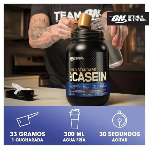 Optimum Nutrition ▫️ Gold Standard 100% Proteína de Caseína em Pó, Sabor Chocolate Supremo, 1,82 kg, 55 porções 4