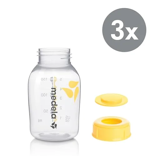 Medela ▫️ Biberões para armazenamento de leite materno, sem BPA, embalagem de 3 unidades de 150 ml 2