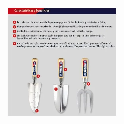Spear & Jackson ▫️ 3056GS Conjunto de oferta de 3 peças Neverbend em aço inoxidável 2