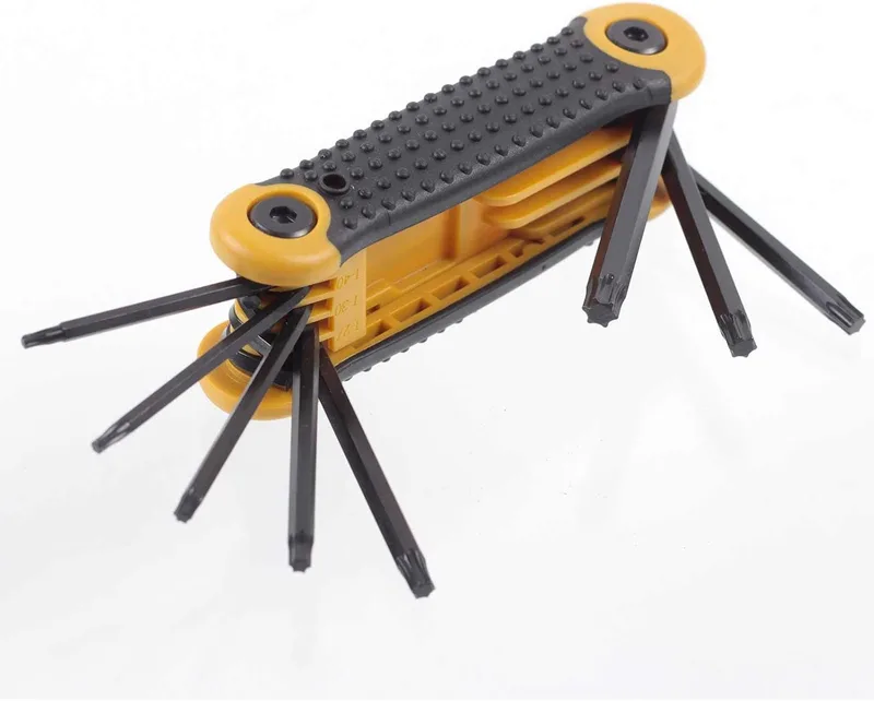 PROXXON ▫️ 23 954 2223954 - Conjunto de 9 chaves torx TX 9-40 tipo canivete, vermelho, conjunto de 8 peças