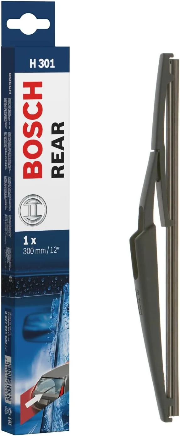 Bosch ▫️ Limpador de pára-brisas traseiro H 301, 30 cm | Ótimo desempenho de limpeza - Escova de substituição individual para o pára-brisas traseiro