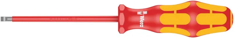 Wera ▫️ 05006121001 Chave de fendas plana isolada conforme VDE, 1 x 5,5 x 200 mm