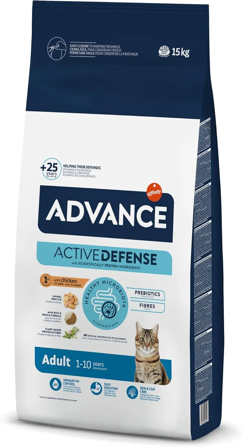 Advance ▫️ Adult - Ração para gatos adultos com frango - 15 kg