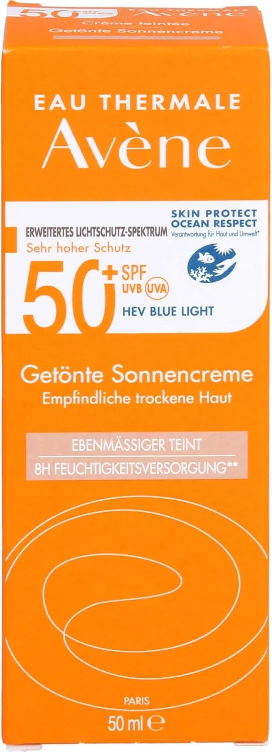 Avene ▫️ Sunscreen Colour Cream Spf-, Laranja, 50 Mililitros