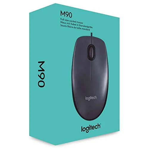 Logitech ▫️ Rato M90 com cabo USB 6