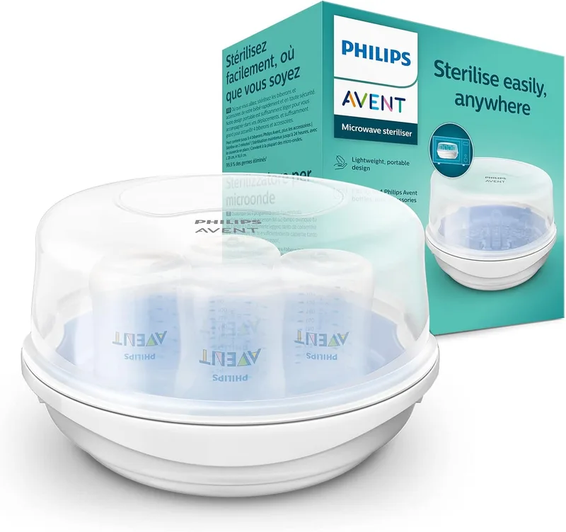 AVENT ▫️ Philips SCF281/02 - Esterilizador a vapor para micro-ondas