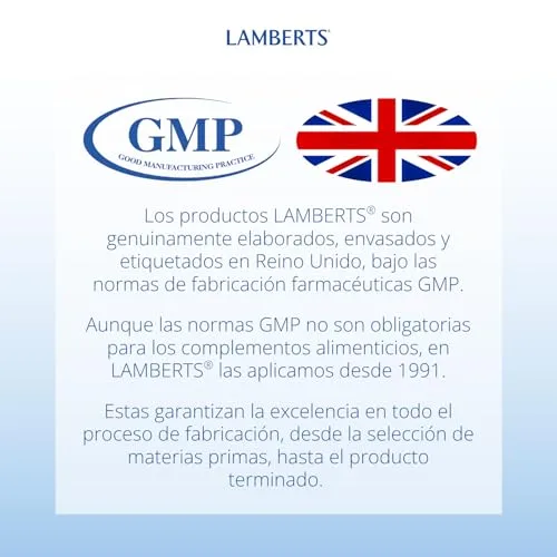 Lamberts ▫️ Vitamina C 1000 mg | Libertação prolongada | 60 comprimidos | Um por dia | Com bioflavonóides e roseira-brava | Qualidade farmacêutica GMP 5