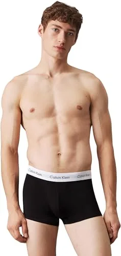 Calvin Klein ▫️ Cuecas boxer para homem, embalagem de 3, Low Rise Trunks, roupa interior 2