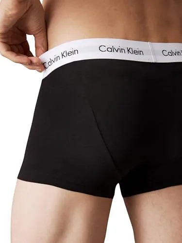 Calvin Klein ▫️ Cuecas boxer para homem, embalagem de 3, Low Rise Trunks, roupa interior 4