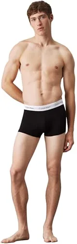Calvin Klein ▫️ Cuecas boxer para homem, embalagem de 3, Low Rise Trunks, roupa interior 5