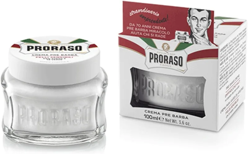 Proraso ▫️ Creme Pré-barba, Pele Sensível, 100 ml