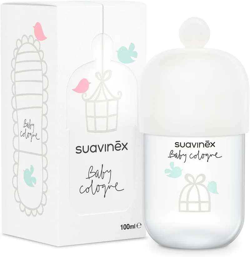 SUAVINEX ▫️ Colónia Clássica para Bebés, Colónia para Bebés com Baixo Teor de Álcool, Não Mancha a Roupa, Fresca, Aroma Delicado, com Pulverizador, 100 ml