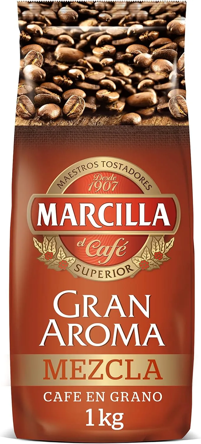 Marcilla ▫️ Café em Grão Gran Aroma | Mistura | 1000 g