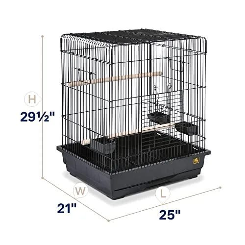 PREVUE PET PRODUCTS ▫️ Gaiola quadrada para papagaios, cor preta 3