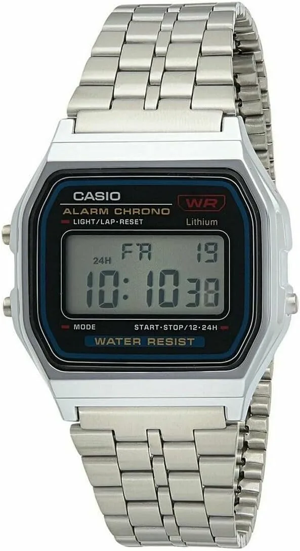 Casio ▫️ Relógio digital clássico com bracelete A159W-N1DF