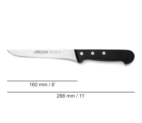 Arcos ▫️ Universal Faca para Desossar Nitrum POM Preta 160 mm 2
