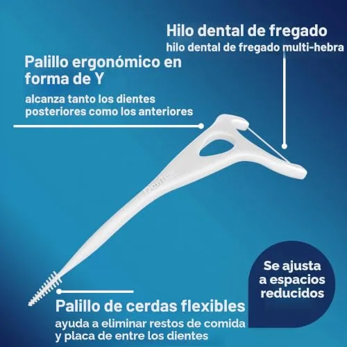 DenTek ▫️ Aplicadores de fio dental Complete Clean Easy Reach, com fio dental resistente, 75 unidades 4