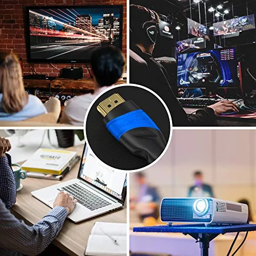 KabelDirekt ▫️ Cabo HDMI 8K e 4K – 5 m – Tecnologia alemã Flexcore 3