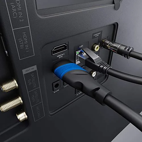 KabelDirekt ▫️ Cabo HDMI 8K e 4K – 5 m – Tecnologia alemã Flexcore 6