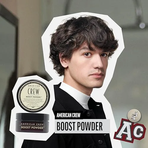 American Crew ▫️ Boost Powder, Pó Volumizador para o Cabelo, Confere Volume, Corpo e Textura, Acabamento Natural e Mate, Sem Brilho, Adequado para Todos os Tipos de Cabelo - 10 g 3