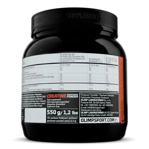 OLIMP SPORT NUTRITION ▫️ Creatina Monohidratada em Pó - 550 g 2