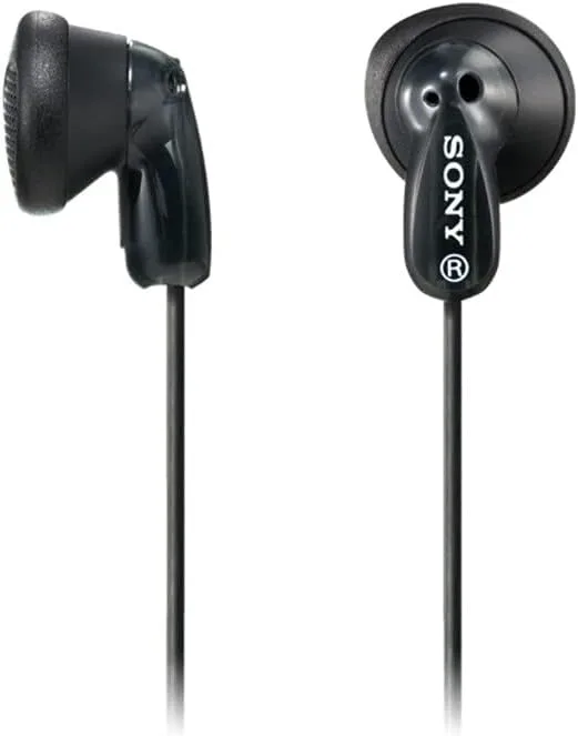 Sony ▫️ MDRE9LPB - Auscultadores Earbud, preto, intra-auriculares, com fios