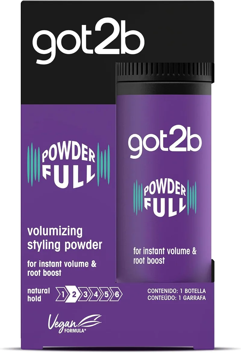 Got2B ▫️ Pó Texturante Volume em Pó (1 x 10 g), pó de volume instantâneo, pó para cabelo de fixação média, texturizador de cabelo com acabamento natural