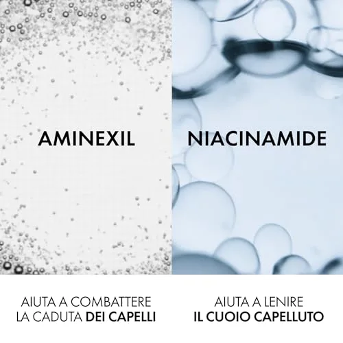 VICHY ▫️ Champô Anticaída, Efeito Estimulante, Adequado para Todos os Tipos de Cabelo, Couro Cabelar Saudável e Desintoxicado, Com Aminexil, Energy+, Dercos Technique 3