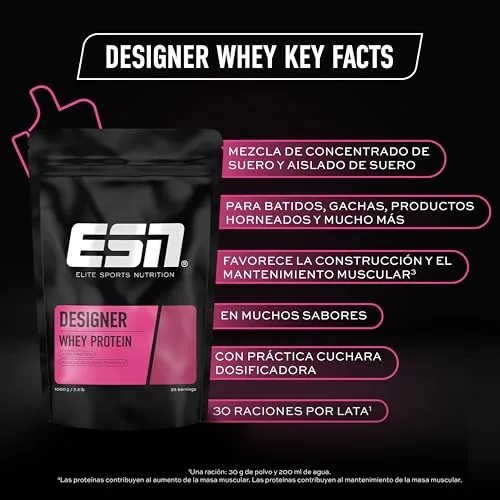 ESN ▫️ Designer Whey Protein, Chocolate, 1 kg 3