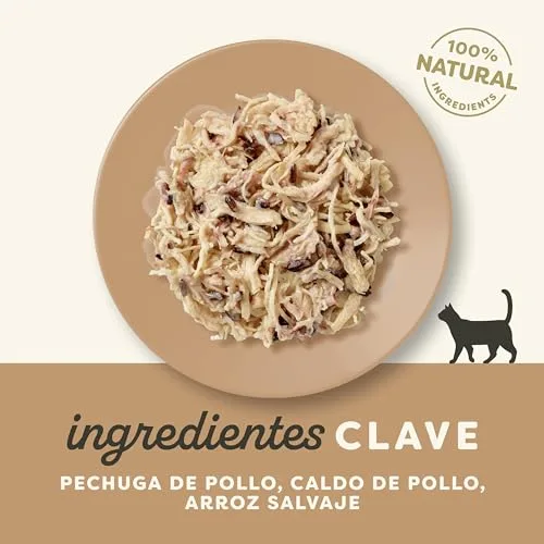 Applaws ▫️ Natural - Comida húmida para gatos em saqueta, Frango com Arroz Selvagem - 12 x 70 g 3