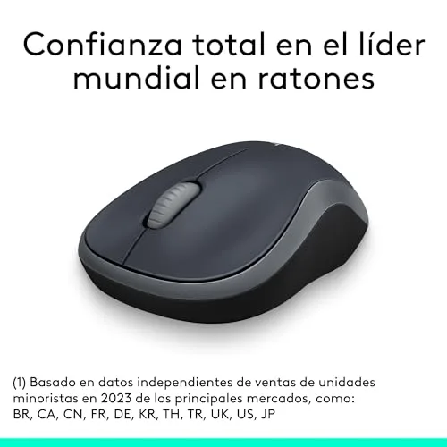 Logitech ▫️ Rato sem fios M185, 2,4 GHz com mini-receptor USB 2